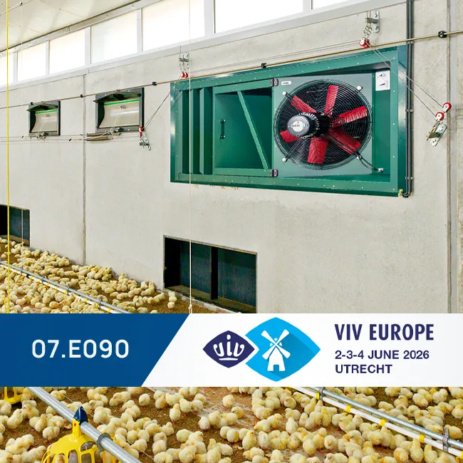 Winterwarm žemės ūkio šildymo įranga VIV Europe 2026 pristatyme